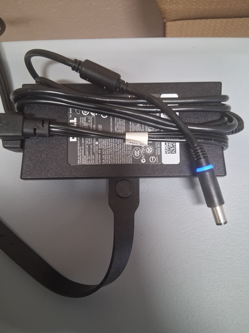Dell Original 90W 19.5V Black Laptop Power Adapter with Blue LED Tip